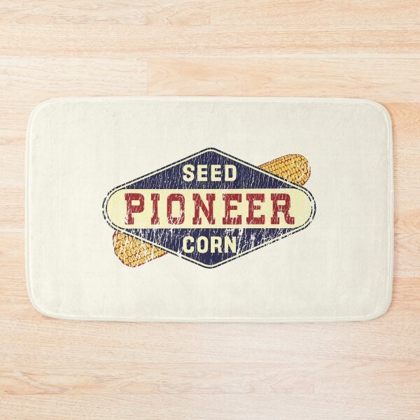 Item preview, Vintage Pioneer Seed Corn emblem - aged, hard working farmer print designed and sold by retropetrol.