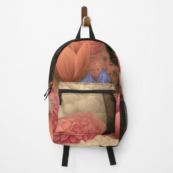 Item preview, Elegant Black Cat Surrounded by Colorful Blooms designed and sold by Moss and Moon Studio.