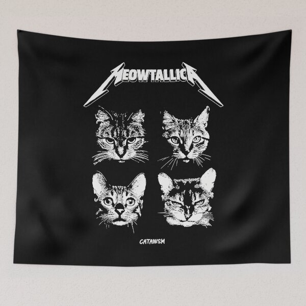 Item preview, Meowtallica designed and sold by macinaapespe.