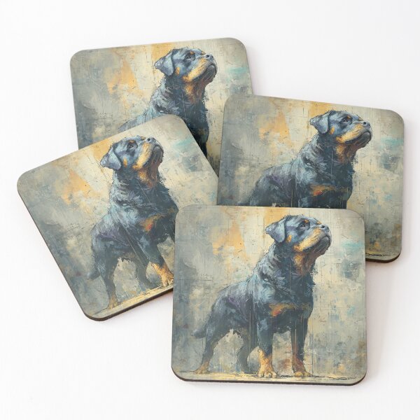 Item preview, Powerful Rottweiler Abstract Watercolor Art designed and sold by Moss and Moon Studio.