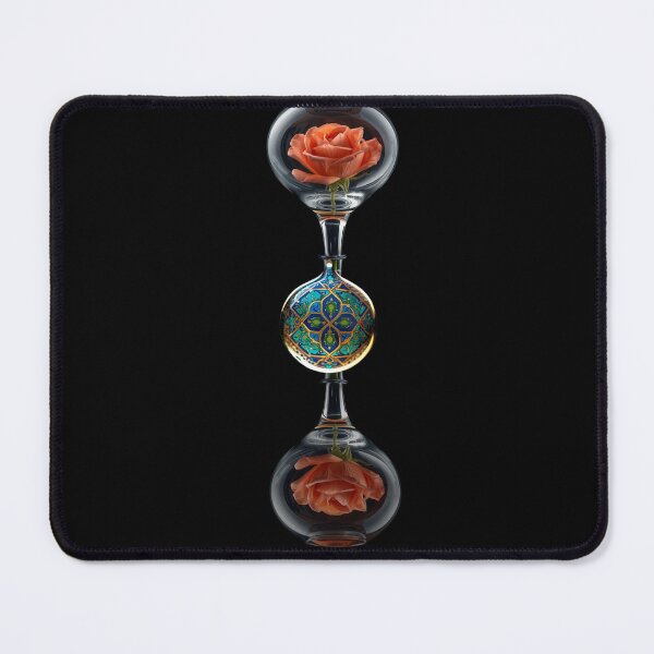 Item preview, Rose in Glass Anatolian Ornament glassart designed and sold by Raindreamart.