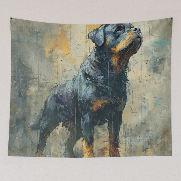 Item preview, Powerful Rottweiler Abstract Watercolor Art designed and sold by Moss and Moon Studio.