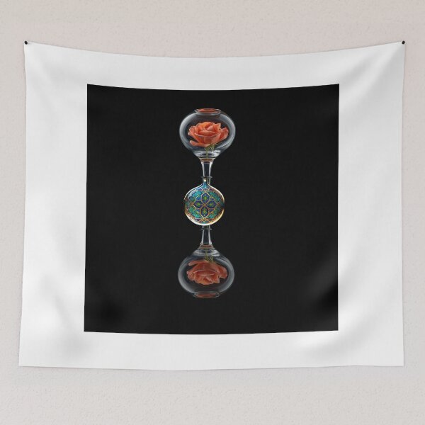Item preview, Rose in Glass Anatolian Ornament glassart  designed and sold by Raindreamart.