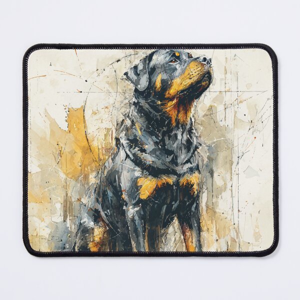 Item preview, Powerful Rottweiler Abstract Watercolor Art designed and sold by Moss and Moon Studio.