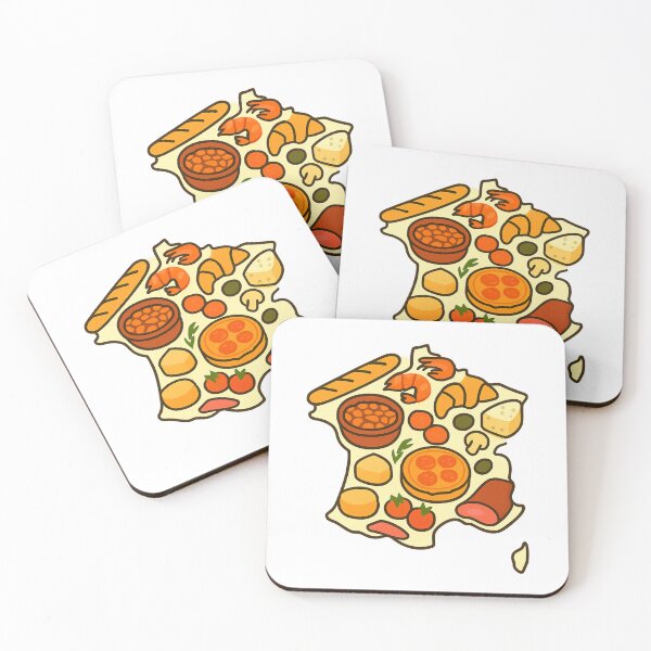 Item preview, France Food Map  designed and sold by AdiDsgn.