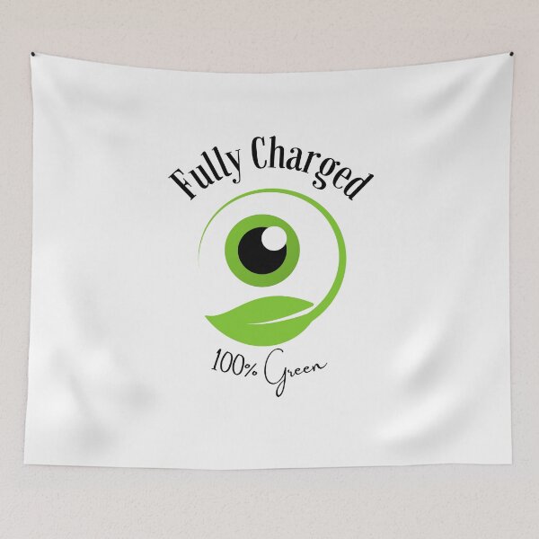 Item preview, Fully Charged – 100% Green Energy Eco Design designed and sold by NxtGenDesigns.