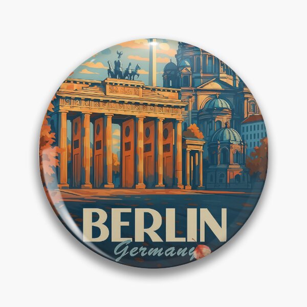 Item preview, Greetings from BERLIN - GERMANY - Retro Autumn Dreams designed and sold by Earth Celebration Designs.