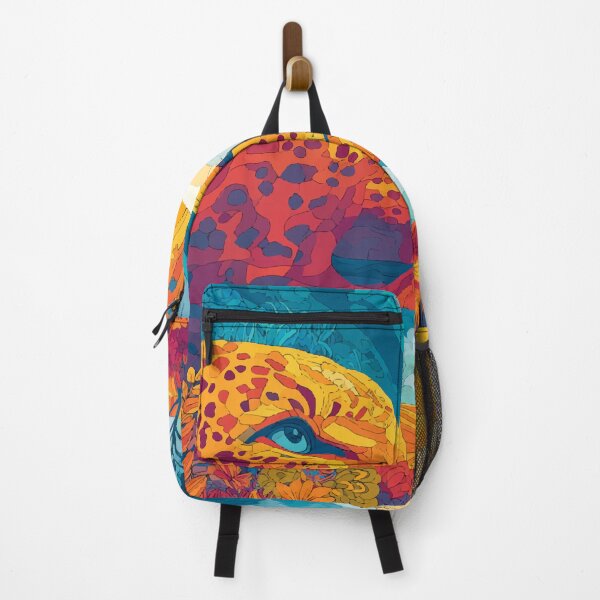 Item preview, Psychedelic Leopard with Sunset Jungle Vibes designed and sold by Moss and Moon Studio.