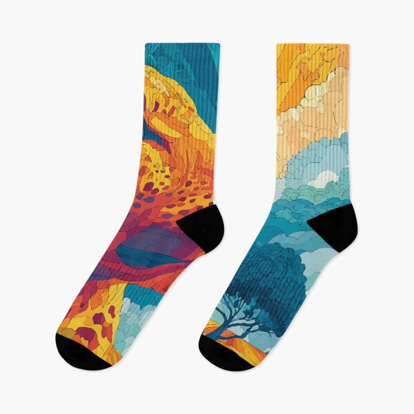 Item preview, Psychedelic Leopard with Sunset Jungle Vibes designed and sold by Moss and Moon Studio.