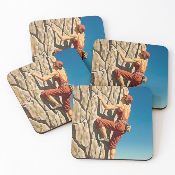 Item preview, LA GRIMPEUSE DE ROCHE (The Rock Climber) - Original Art Deco Artwork designed and sold by elektronen.