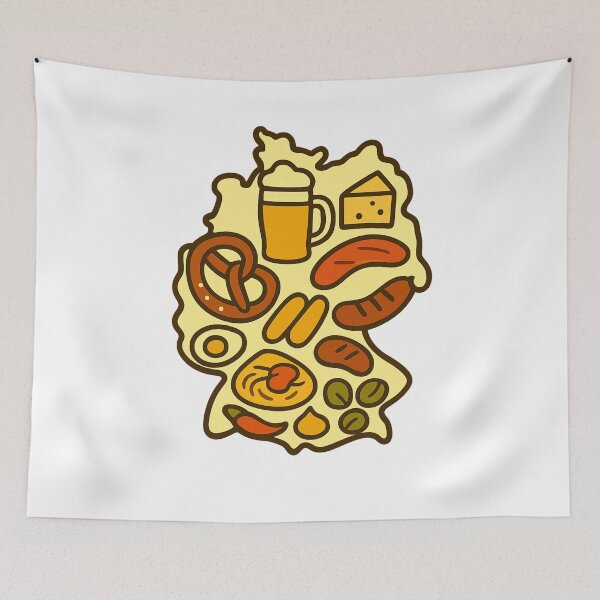Item preview, Germany Food Map  designed and sold by AdiDsgn.