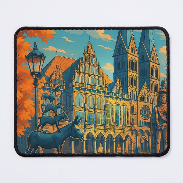 Item preview, Greetings from BREMEN - GERMANY - Retro Autumn Dreams designed and sold by Earth Celebration Designs.