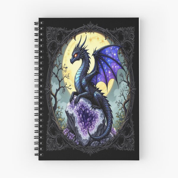 Item preview, The Dragon Guardian - Amethyst Geode- designed and sold by NightWispStudio.
