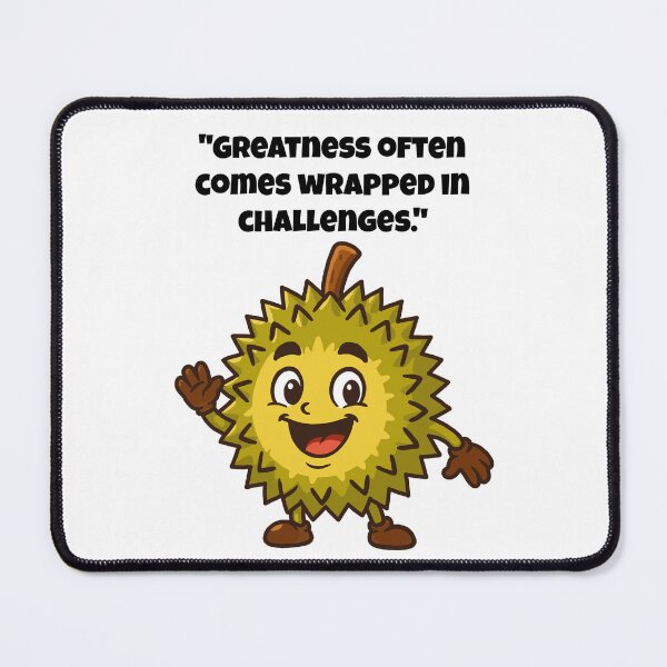 Item preview, Durian Delight - Cute Durian Character with a Friendly Wave designed and sold by Latitude 1°N.