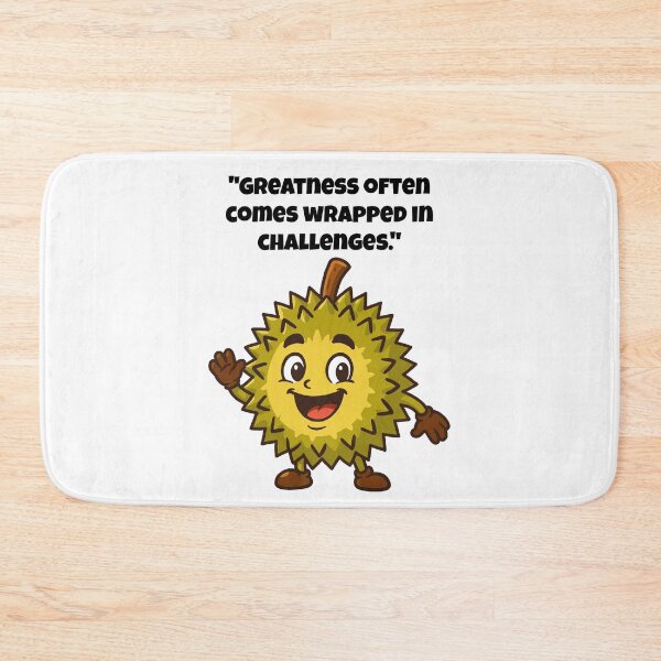 Item preview, Durian Delight - Cute Durian Character with a Friendly Wave designed and sold by Latitude 1°N.