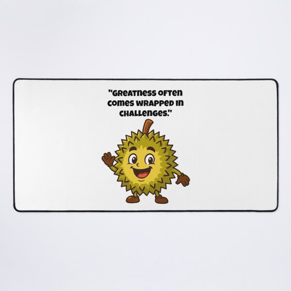 Item preview, Durian Delight - Cute Durian Character with a Friendly Wave designed and sold by Latitude 1°N.