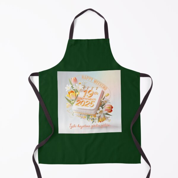 Item preview, Happy Weekend September 19 2025 Floral Calendar designed and sold by Alyssa Riddle.