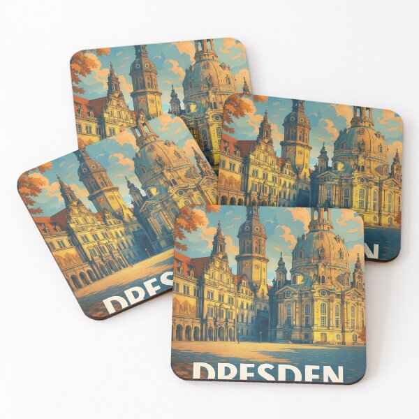 Item preview, Greetings from DRESDEN - GERMANY - Retro Autumn Dreams designed and sold by Earth Celebration Designs.