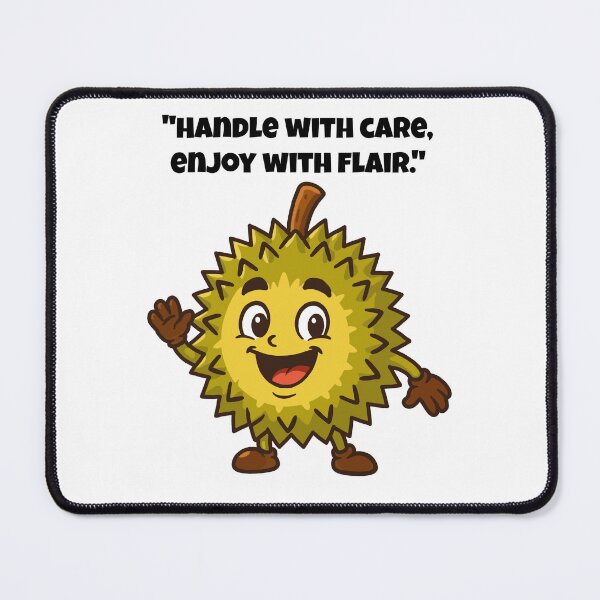 Item preview, Durian Character - Spiky and Smiling Fun Design designed and sold by Latitude 1°N.