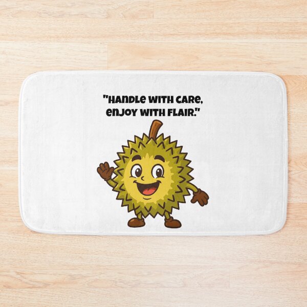 Item preview, Durian Character - Spiky and Smiling Fun Design designed and sold by Latitude 1°N.