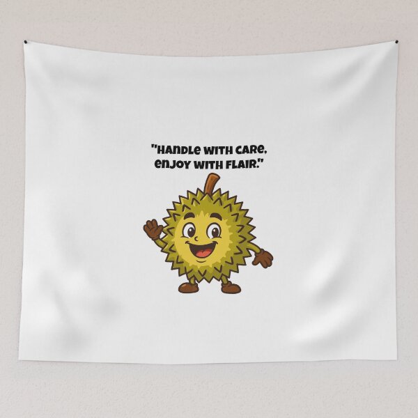 Item preview, Durian Character - Spiky and Smiling Fun Design designed and sold by Latitude 1°N.