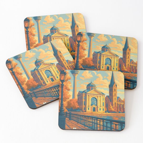 Item preview, Greetings from DÜSSELDORF - GERMANY - Retro Autumn Dreams designed and sold by Earth Celebration Designs.