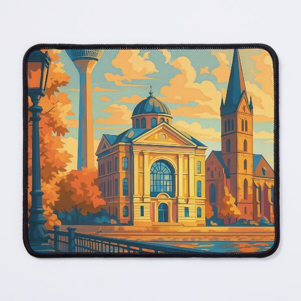Item preview, Greetings from DÜSSELDORF - GERMANY - Retro Autumn Dreams designed and sold by Earth Celebration Designs.
