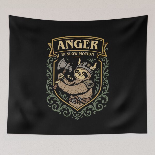 Item preview, Sloth Anger in Slow Motion Funny Barbarian designed and sold by pixeptional.