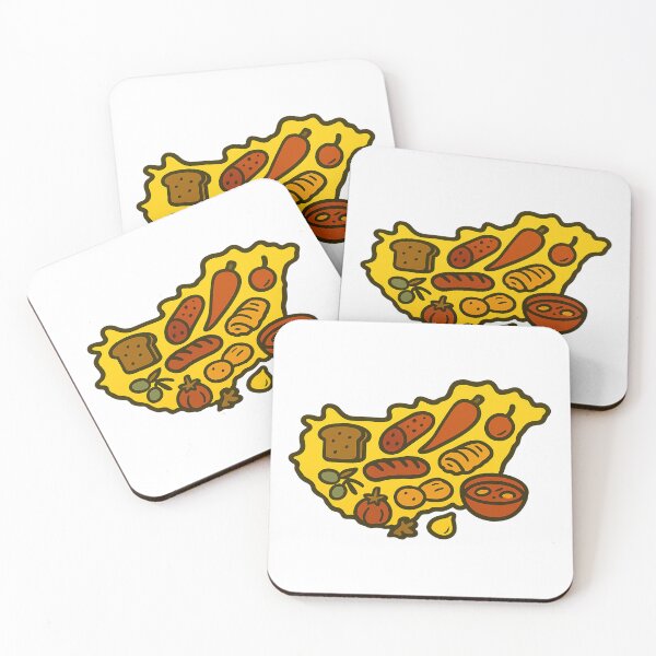 Item preview, Hungary Food Map  designed and sold by AdiDsgn.