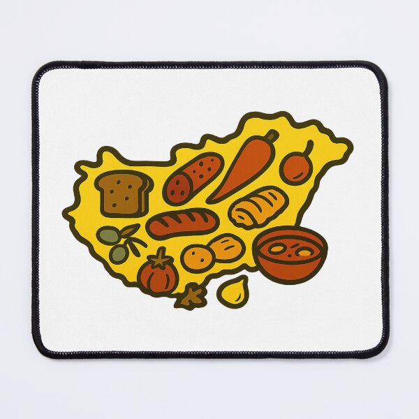 Item preview, Hungary Food Map  designed and sold by AdiDsgn.