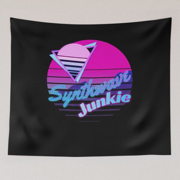 Item preview, Synthwave Junkie (Retro Cyberpunk Style) designed and sold by DominickMonsa.