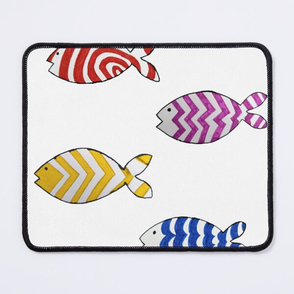 Item preview, Set_2 of 4 Fun Fish Stickers designed and sold by DesignHavenCo.