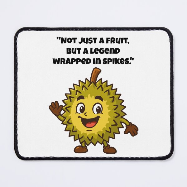 Item preview, Durian Legend - Cheerful Spiky Character with a Wave designed and sold by Latitude 1°N.