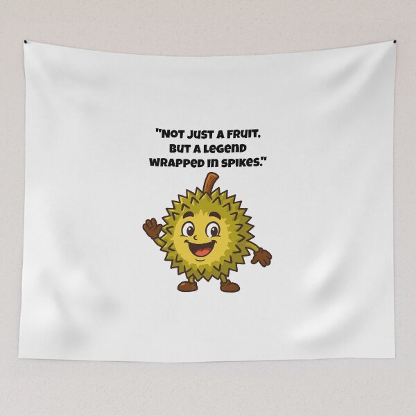Item preview, Durian Legend - Cheerful Spiky Character with a Wave designed and sold by Latitude 1°N.