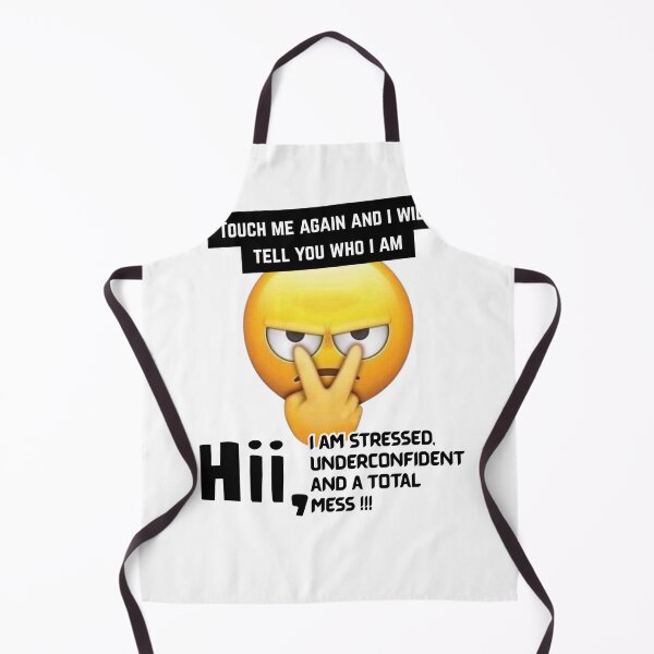 Item preview, Stressed Underconfident Mess – Funny Relatable Emoji Quote designed and sold by DigiHavenry.