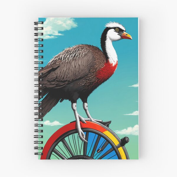 Item preview, Emu Escapades The Unicycling Adventure designed and sold by MarissaCoolArt.