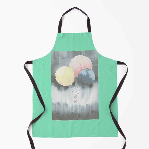 Item preview, Girl Floating With Balloons Watercolor Artwork designed and sold by Shelby Hines.