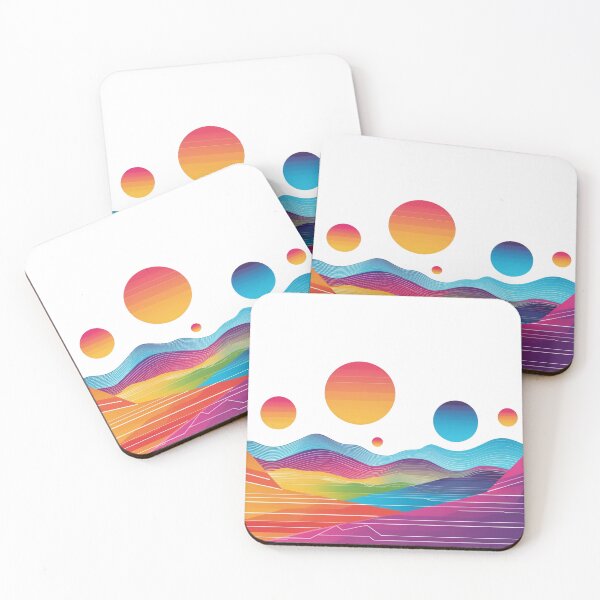 Item preview, Retro Sunset Waves Landscape designed and sold by 0606PM.