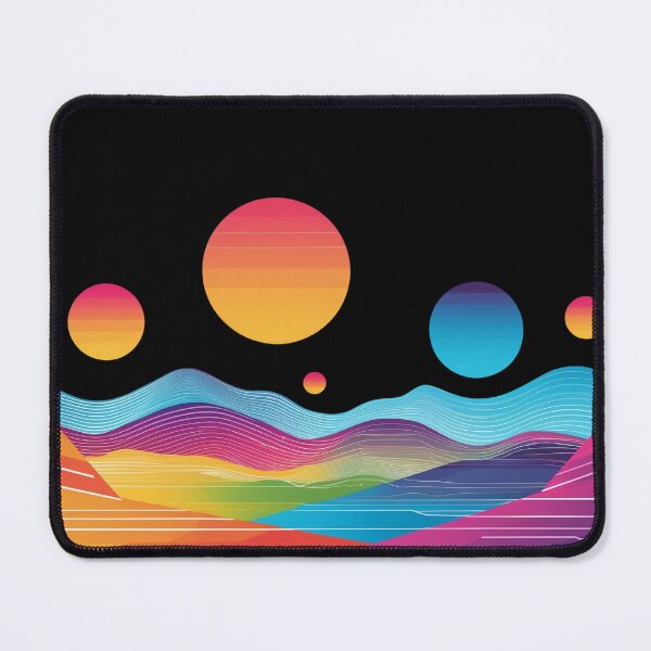 Item preview, Retro Sunset Waves Landscape designed and sold by 0606PM.