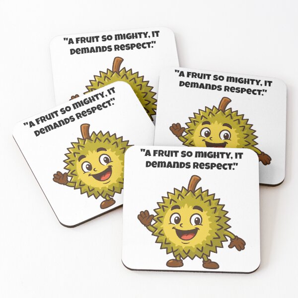 Item preview, Mighty Durian Delight - The Spiky Friend Who Loves to Say Hello designed and sold by Latitude 1°N.