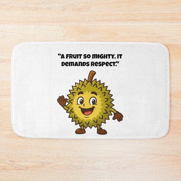 Item preview, Mighty Durian Delight - The Spiky Friend Who Loves to Say Hello designed and sold by Latitude 1°N.
