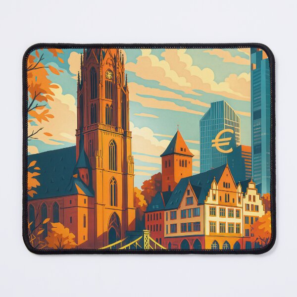 Item preview, Greetings from FRANKFURT - GERMANY - Retro Autumn Dreams designed and sold by Earth Celebration Designs.
