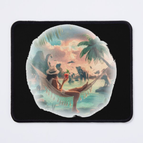Item preview, Summer in Lost World Relaxing Dinosaur Paradise designed and sold by SkymarArt.