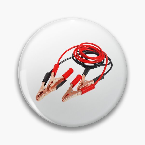 Item preview, Jumper Cables Illustration, Vintage Car Battery Booster Artwork, Automotive Emergency Tool Design for Mechanics, Roadside Assistance, Garage Decor and Gifts for Car Enthusiasts and DIY Drivers designed and sold by bvdesignart.