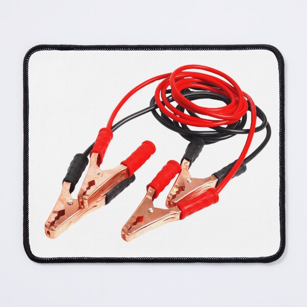 Item preview, Jumper Cables Illustration, Vintage Car Battery Booster Artwork, Automotive Emergency Tool Design for Mechanics, Roadside Assistance, Garage Decor and Gifts for Car Enthusiasts and DIY Drivers designed and sold by bvdesignart.