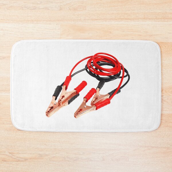 Item preview, Jumper Cables Illustration, Vintage Car Battery Booster Artwork, Automotive Emergency Tool Design for Mechanics, Roadside Assistance, Garage Decor and Gifts for Car Enthusiasts and DIY Drivers designed and sold by bvdesignart.