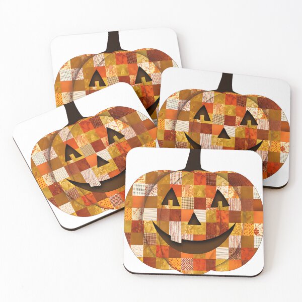 Item preview, Retro Patchwork Halloween Pumpkin designed and sold by Rassrus.