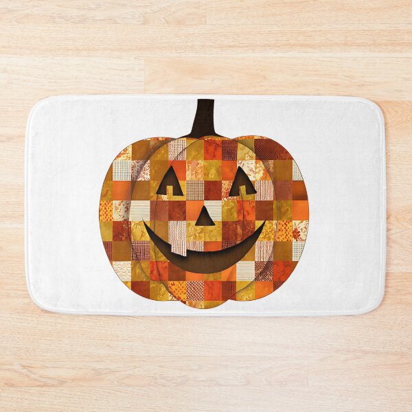 Item preview, Retro Patchwork Halloween Pumpkin designed and sold by Rassrus.
