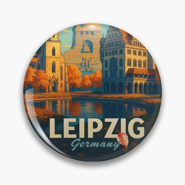 Item preview, Greetings from LEIPZIG - GERMANY - Retro Autumn Dreams designed and sold by Earth Celebration Designs.