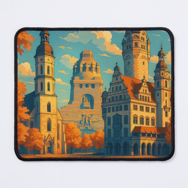 Item preview, Greetings from LEIPZIG - GERMANY - Retro Autumn Dreams designed and sold by Earth Celebration Designs.
